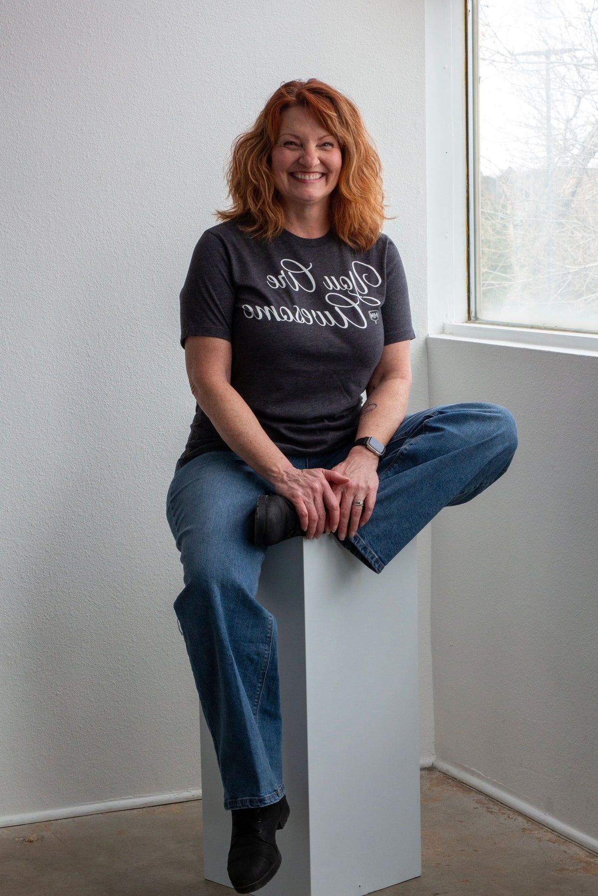 "You Are Awesome" | Mirror Motivations™ Unisex T-Shirt – Dark Heather Grey