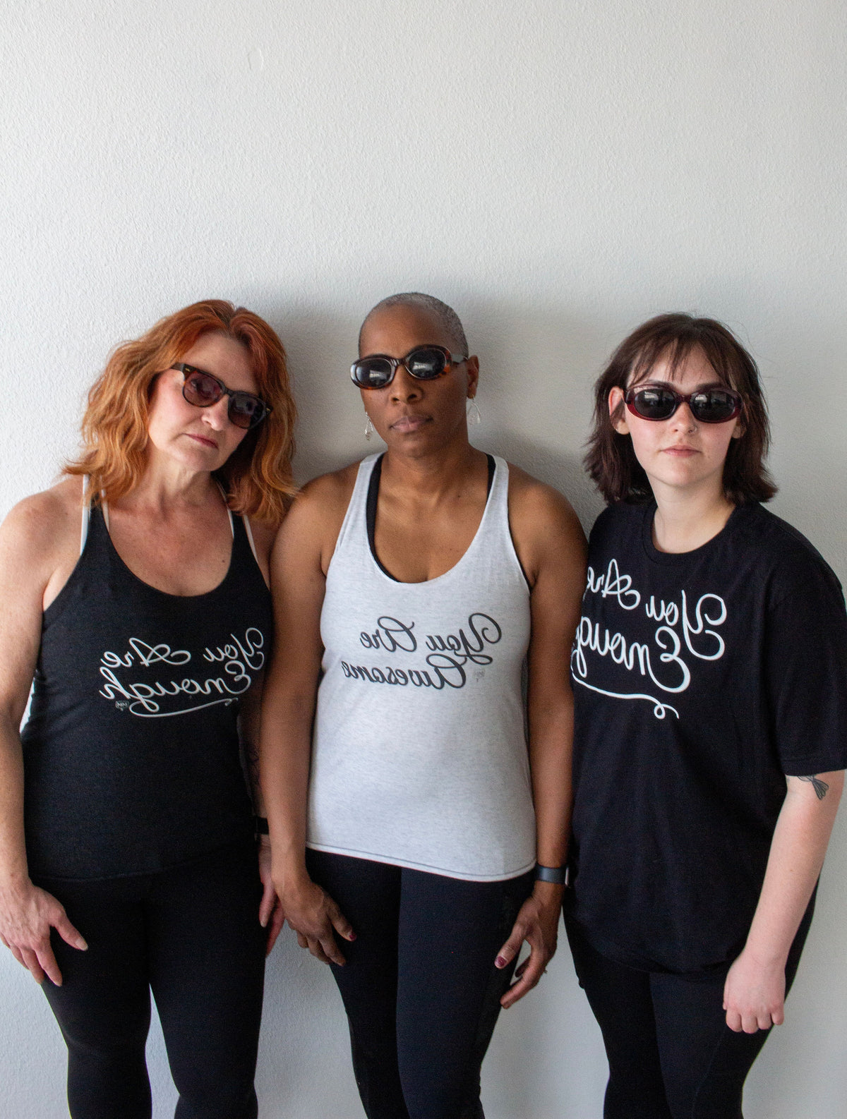 "You Are Awesome" | Mirror Motivations™ Women's Racerback Tank – White