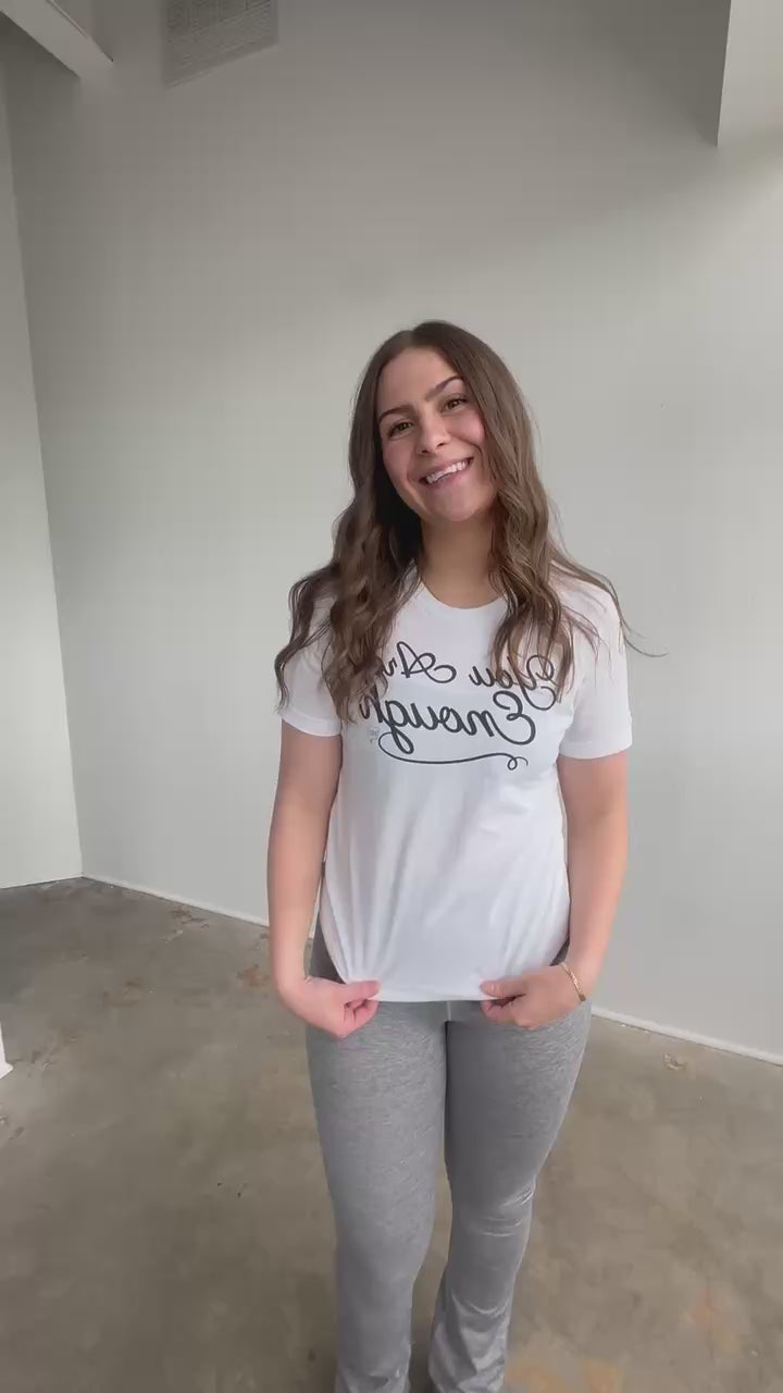 "You are Enough” | Mirror Motivations™ Unisex Tshirt - White